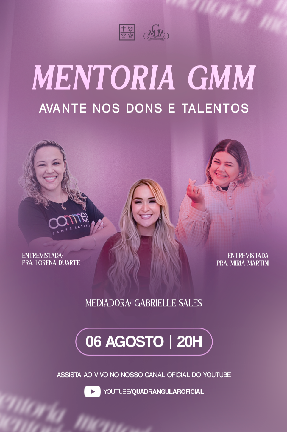 Avante nos dons e talentos - Mentoria GMM | Agosto 2026