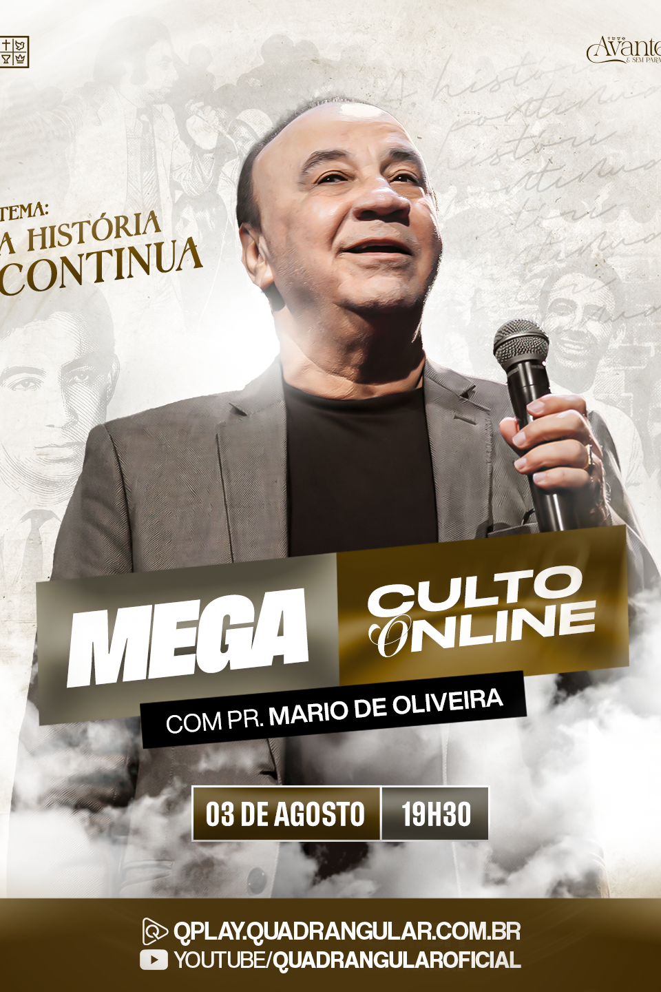 Mega Culto Online Quadrangular | A História Continua - Agosto 2026