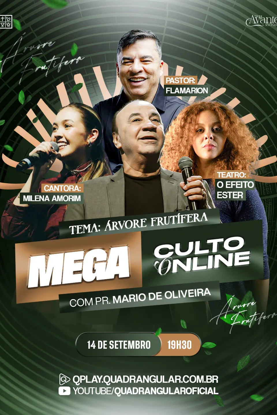Mega Culto Online Quadrangular | Árvore Frutífera - Setembro 2026