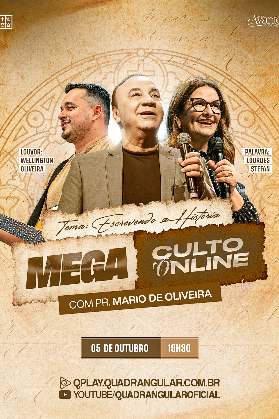 Mega Culto Online Quadrangular | Escrevendo a História - Outubro 2026